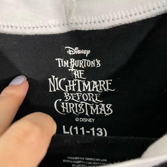Disney Nightmare Before Christmas Jack Skeleton Tuxedo Hooded T-Shirt Size L - Picture 4 of 7